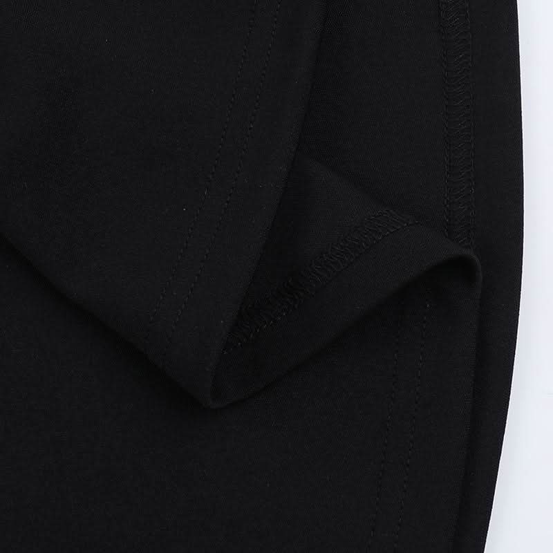 Deep V neck flower applique solid maxi dress