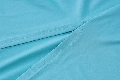 O ring ruched hollow out high slit cami cut out maxi dress