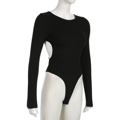 Long sleeve cross back beaded bodysuit
