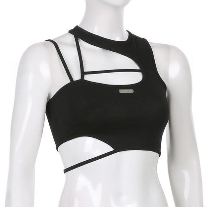 Hollow out irregular solid crop cut out top