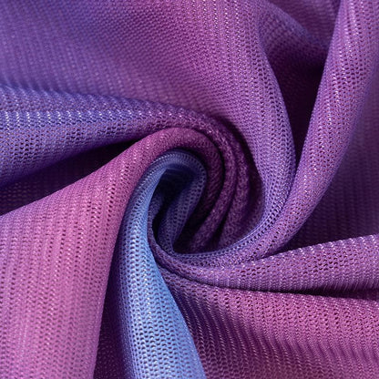 Halter cowl neck gradient print self tie top