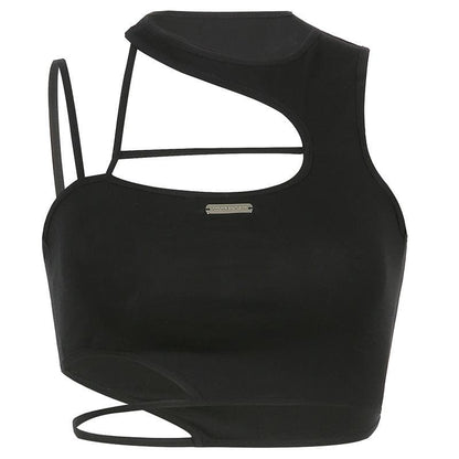 Hollow out irregular solid crop cut out top