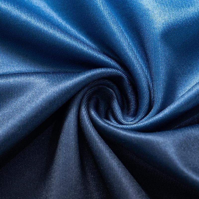 Gradient long sleeve contrast crewneck top