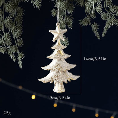 White bowknot christmas tree decor