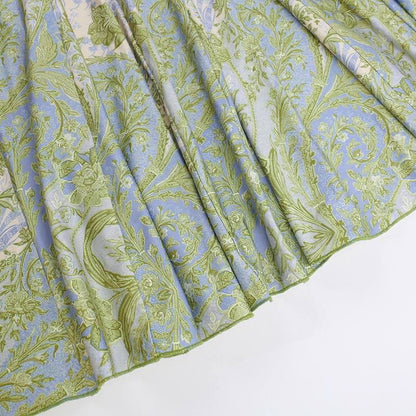 U neck flower print contrast cami maxi dress