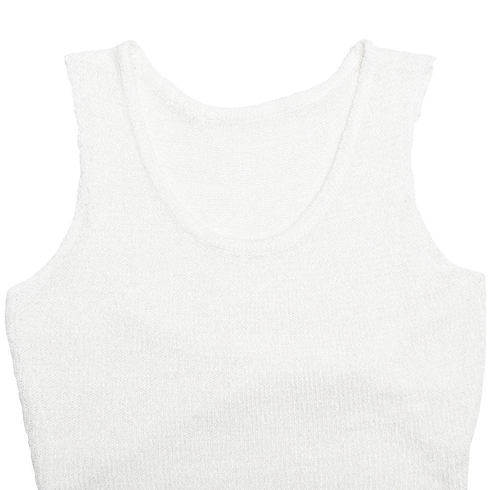 Sleeveless crewneck solid backless maxi dress