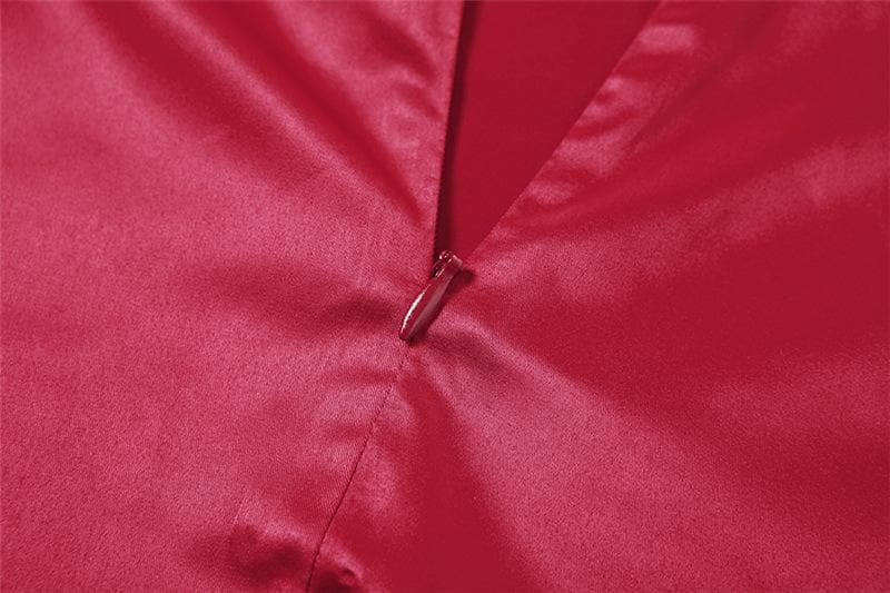 Halter self tie backless zip-up solid cowl neck mini skirt set