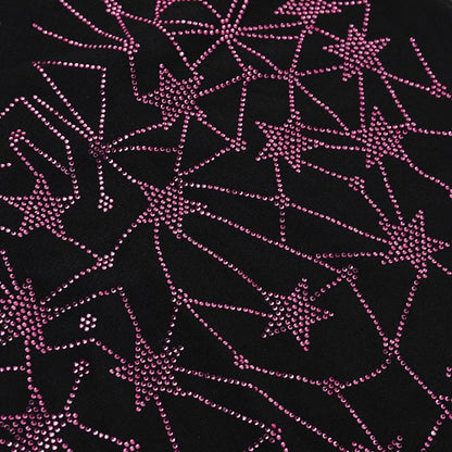 Halter beaded lace hem backless top