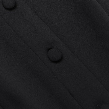 Button crewneck solid o ring tank mini dress