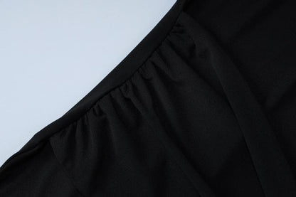 Ruched slit knotted tube midi dress