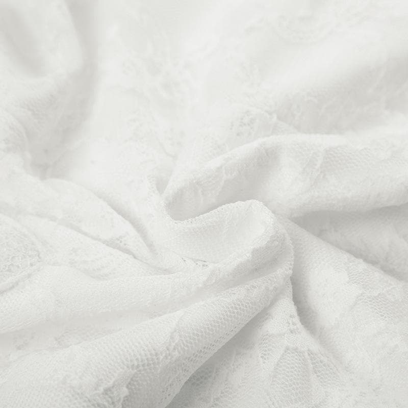 Halter bowknot ribbon lace backless top