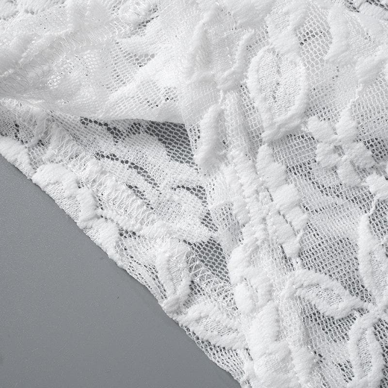 Ruched lace ruffle solid high rise pant