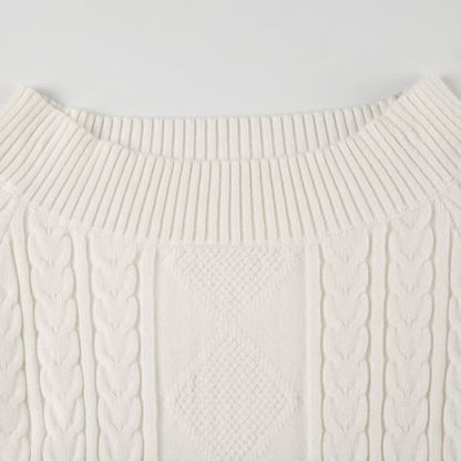 Off shoulder long sleeve sweater top