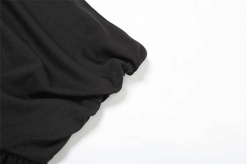 Ruched ruffle mesh mini skirt