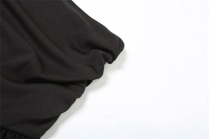 Ruched ruffle mesh mini skirt