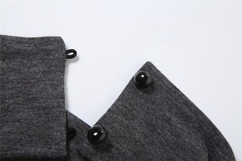 Halter high neck butterfly print irregular top