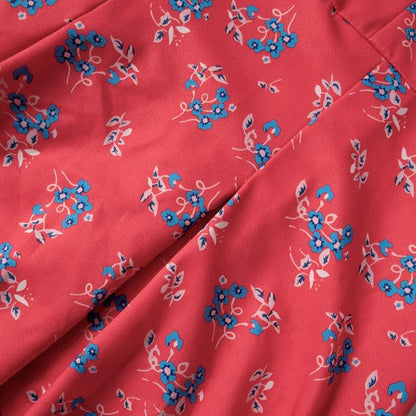 Flower print zip-up u neck cami maxi dress