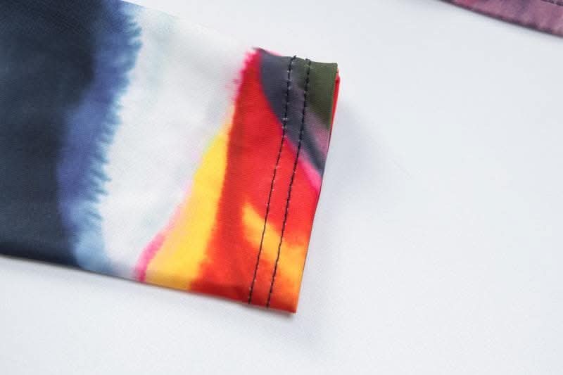 Long sleeve tie dye round neck mini skirt set-final-sale