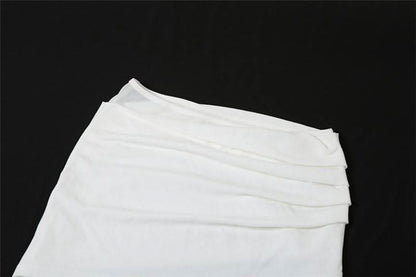 Ruched mesh solid maxi dress