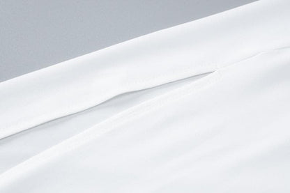 Halter v neck hollow out high slit cut out maxi dress