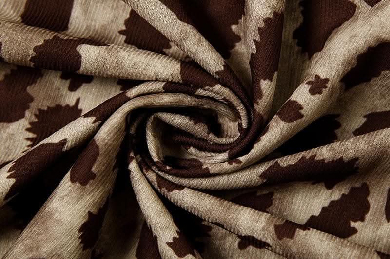 Leopard print cowl neck cami maxi dress-final-sale