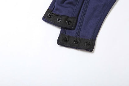 Halter self tie button ruched deep V neck midi skirt set