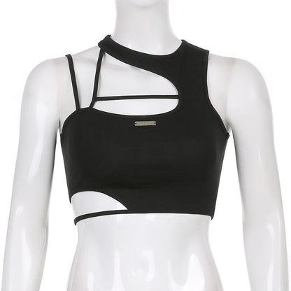 Hollow out irregular solid crop cut out top