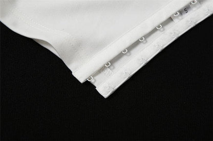 Sleeveless solid ruched button backless scarf tube top