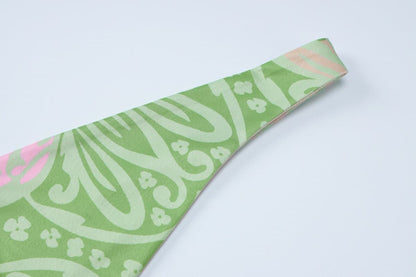 Flower print v neck cami maxi dress