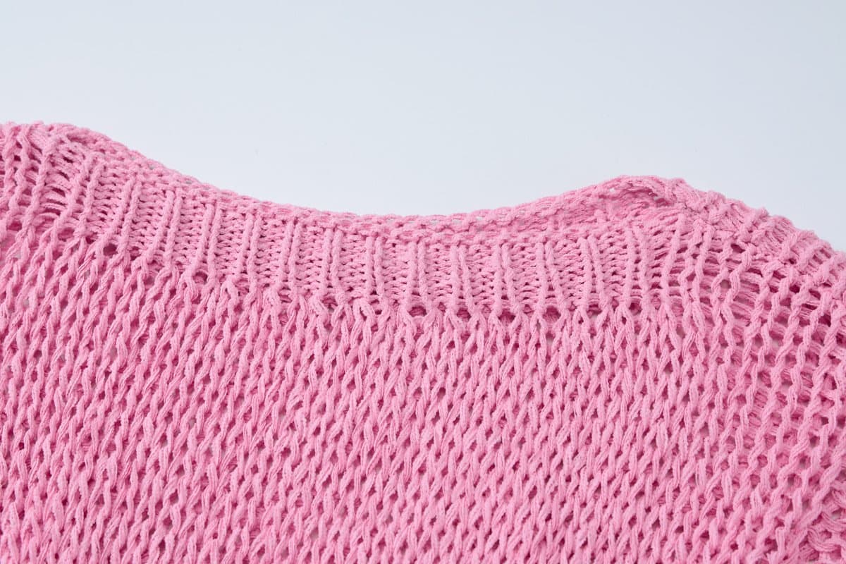 Long sleeve crewneck knitted solid top