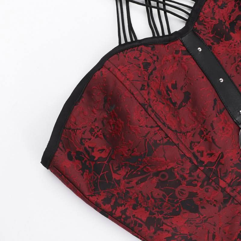 Halter o ring lace up backless top