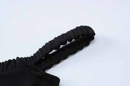 Letter print off shoulder ruched maxi dress