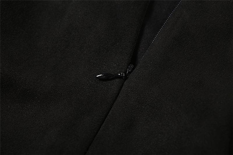 Fluffy leopard print patchwork button zip-up cami mini dress