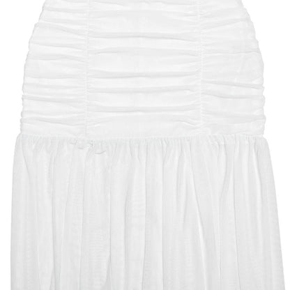 Halter ruched backless solid maxi dress