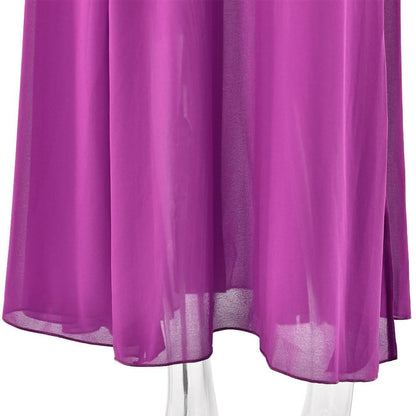 Slit deep V neck backless self tie solid maxi dress