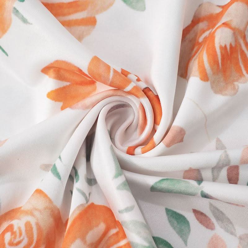 Self tie flower print backless spaghetti strap maxi dress