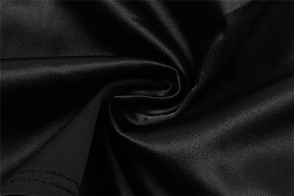 Button lace hem patchwork ruched contrast corset crop top