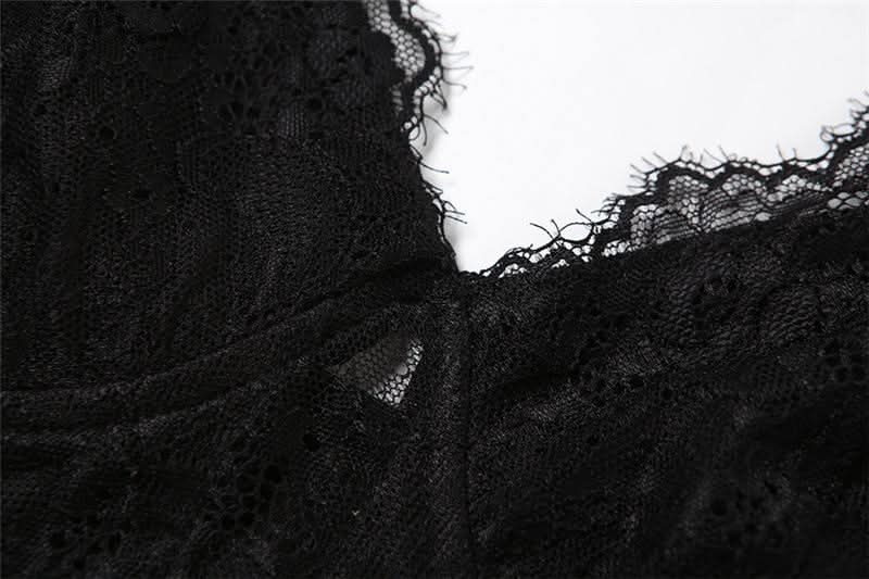 Long sleeve bustier lace cami shrug 2 piece top