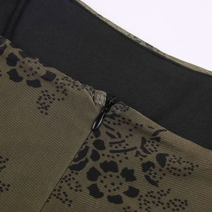 Flower print mesh zip-up cami maxi dress