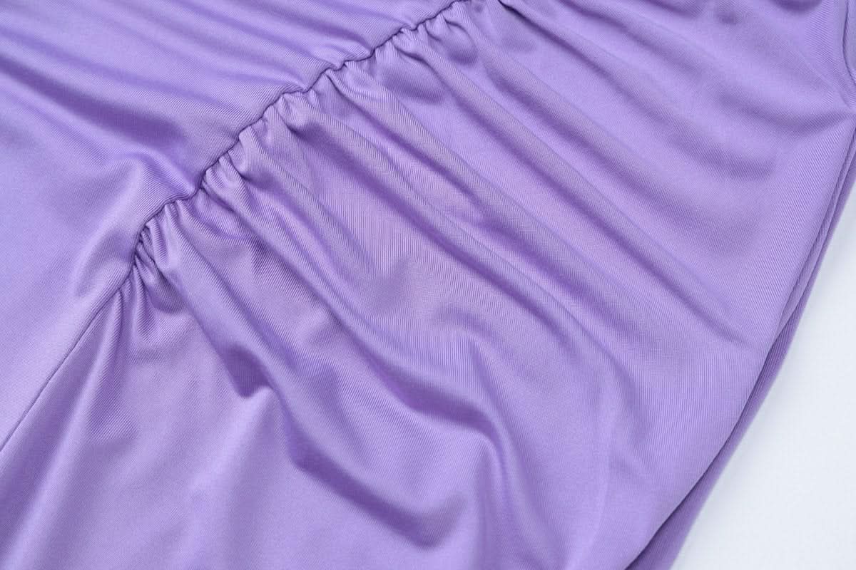 Long sleeve sweetheart neck ruched maxi dress