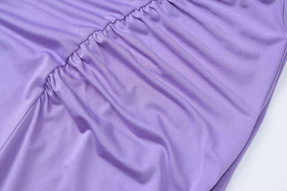 Long sleeve sweetheart neck ruched maxi dress