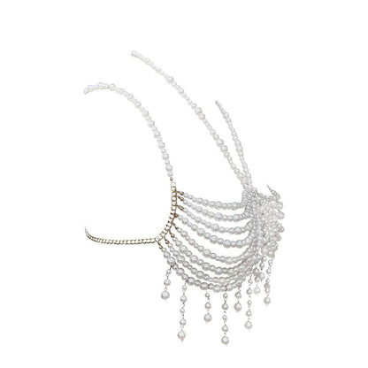 Halter beaded tassels hollow out crop cut out top