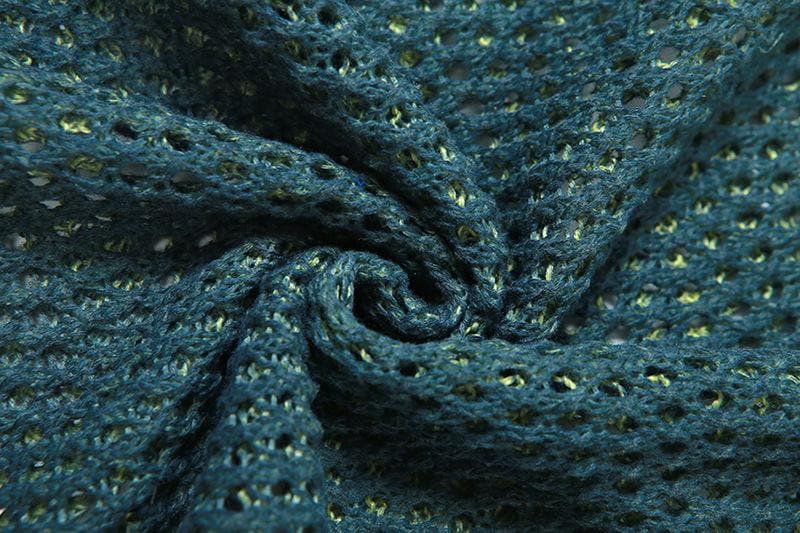 Crochet tassels off shoulder contrast long sleeve maxi dress-final-sale