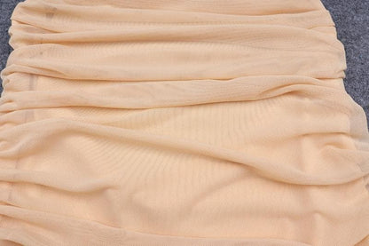 Corss back ruched self tie solid cami bodysuit