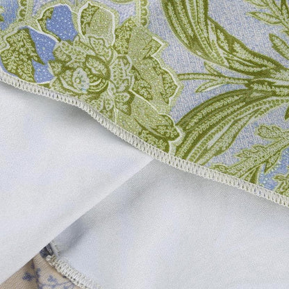 Flower print slit irregular contrast backless maxi dress