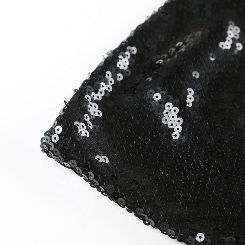 Glitter backless solid tube top