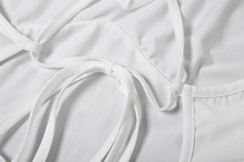 V neck flower applique cross back cami maxi dress-final-sale