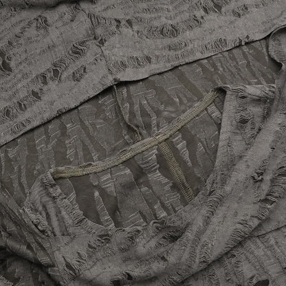 Hoodie ruched ruffle slit maxi dress-final-sale