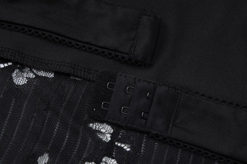 Lace patchwork backless slit cami maxi dress