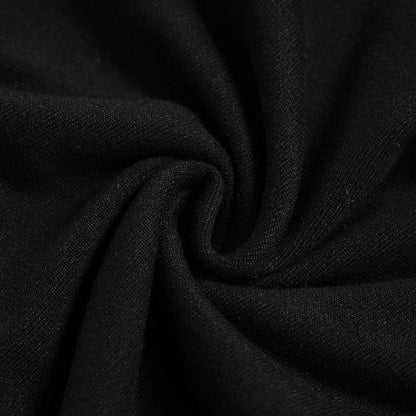 Bowknot long sleeve halter solid patchwork top